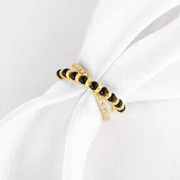 giva Sterling Silver Gold-Plated Gilmmer Mangalsutra Ring-picture-40