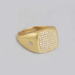 zavya Sterling Silver Gold-Plated Aura Ring-picture-50