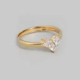 zavya Sterling Silver Gold-Plated Love Ring-picture-51