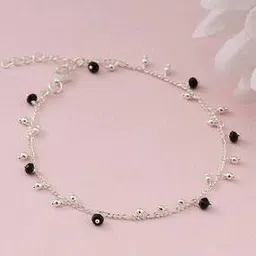 giva Sterling Silver Beads Charm Anklets-picture-29