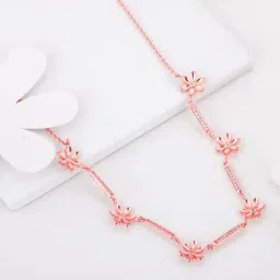 giva Rose Gold-Plated Flowery Bliss Necklace image 1