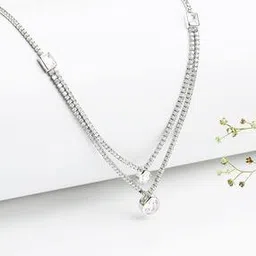 giva Sterling Silver Layered Drop Necklace-picture-28