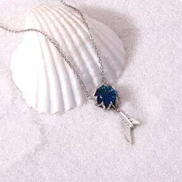 giva Sterling Silver Fin in Ocean Pendant with Chain-picture-38