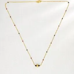 p n gadgil jewellers Women Yellow Gold Beaded Mangalsutra-picture-24