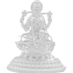 srijagdamba pearls dealer Silver Dhana Lakshmi Idol-picture-14