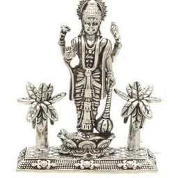 srijagdamba pearls dealer Silver Lord Vishnu Idol-picture-12
