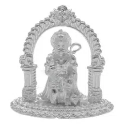 srijagdamba pearls dealer Silver Lord Hanuman Idol-picture-12