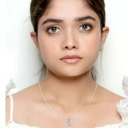 bhima jewels Women Sterling Silver Floral Pendant-picture-39