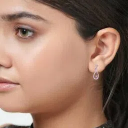 bhima jewels Women Sterling-Silver Stone-Studded Earrings-picture-27