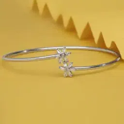 silvostyle by png Women Sterling Silver Lily Blossom Cuff Bracelet-picture-38