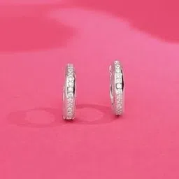 silvostyle by png Women Sterling Silver Elegant Eclectica Hoop Earrings-picture-31