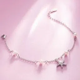 silvostyle by png Women Sterling Silver Star Charm Bracelet-picture-50