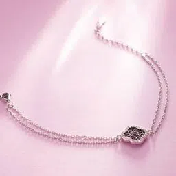 silvostyle by png Women Sterling Silver Stone-Studded Bracelet-picture-45