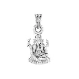 akshat sapphire Sterling Silver God Ganesh Pendant-picture-24