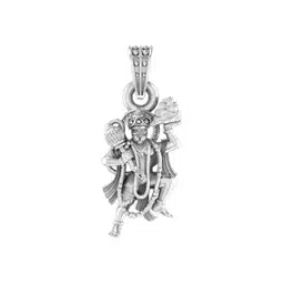 akshat sapphire Sterling Silver God Hanuman Pendant-picture-18