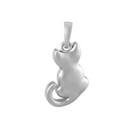 akshat sapphire Sterling Silver Cute Cat Pendant-picture-33