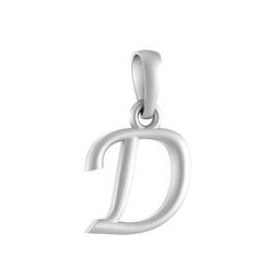 akshat sapphire Sterling Silver D Alphabet Pendant-picture-36