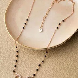 mannash Women Sterling Silver Stone-Studded Mangalsutra-picture-45