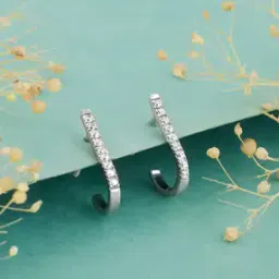 giva Women Sterling Silver Stone-Studded Stud Earrings-picture-45