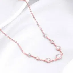 giva Women Sterling Silver Rose Gold-Plated Necklace-picture-41