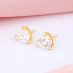 Sterling Silver Gold-Plated Stone Stud Earrings-image-27