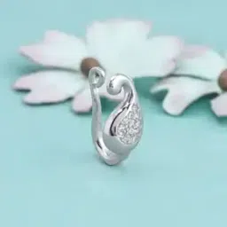 giva Women Sterling Silver Zircon-Studded Tropical Glow Nose Pin-picture-43