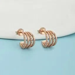 carlton london Sterling Silver Hoop Earrings-picture-19