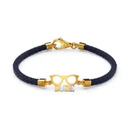 Men Yellow Gold Dude Bracelet-image-0