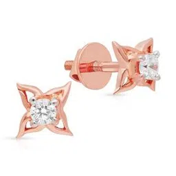 malabar gold & diamonds Women Rose Gold Stud Earrings-picture-19