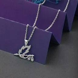 silberry Women Sterling Silver Pendant with Chain-picture-10