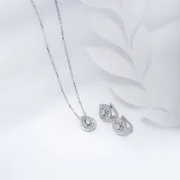 silberry Women Sterling Silver Pendant & Earrings Set-picture-47