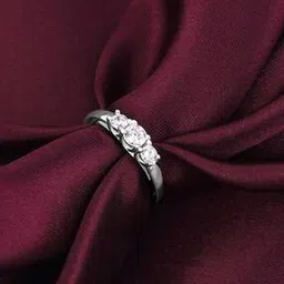 giva Sterling Silver Zircon Trilogy of Love Ring-picture-25