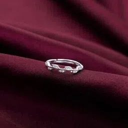 giva Sterling Silver Zircon Vine Shine Ring-picture-21