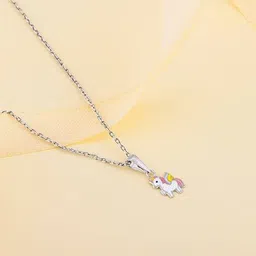 giva Women Sterling Silver Pendant with Chain image 1