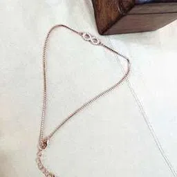 arte Women Sterling Silver Rose Gold-Plated Anklet-picture-31