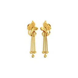joyalukkas Women Yellow Gold Drop Earrings-picture-12