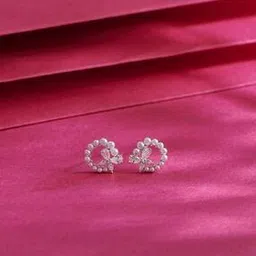silvostyle by png Women Sterling Silver Veil Swirl Stud Earrings-picture-51