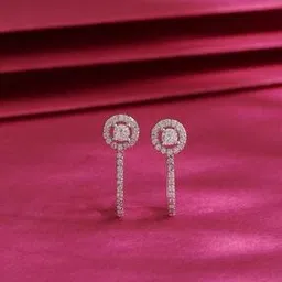 silvostyle by png Women Sterling Silver Stone-Studded Drop Earrings-picture-18