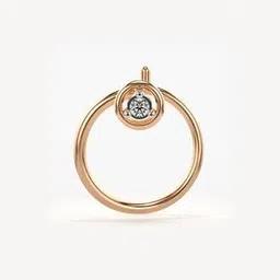 valanova Women Rose Gold Lab Grown Diamond Nose Ring-picture-53