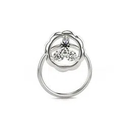 valanova Women Sterling Silver Lab Grown Diamond Nose Pin-picture-49