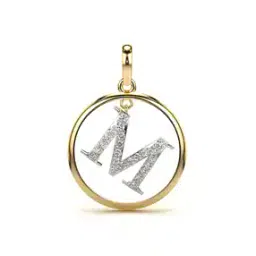 valanova Women Yellow Gold Lab Grown Diamond-Studded Pendant-picture-17