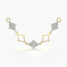 valanova Women Yellow Gold Lab Grown Diamond-Studded Pendant-picture-25