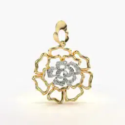 valanova Women Yellow Gold Lab Grown Diamond Pendant-picture-43