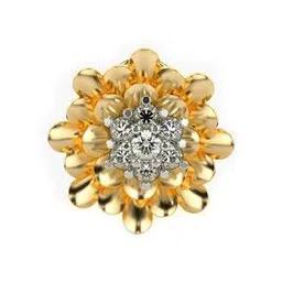 valanova Women Sterling Silver Gold-Plated Lab Grown Diamond-Studded Pendant-picture-14