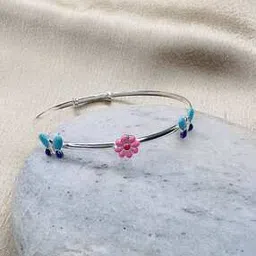 arte Girls Sterling Silver Adjustable Bracelet with Charms-picture-12