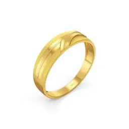 joyalukkas Men Yellow Gold Band Ring-picture-17