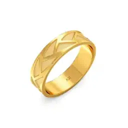 joyalukkas Men Yellow Gold Band Ring-picture-22