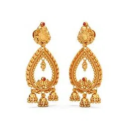 joyalukkas Women Yellow Gold Drop Earrings-picture-15