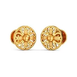 joyalukkas Women Yellow Gold Stud Earrings-picture-10