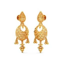 joyalukkas Women Yellow Gold Drop Earrings-picture-29